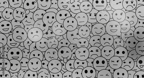 Collection of Various Smiley Faces.
