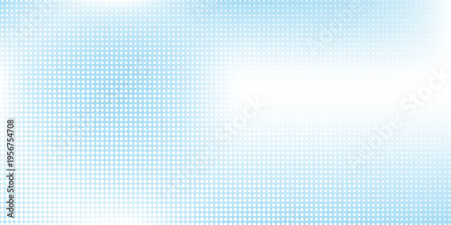 Halftone dotted blue and white background. Halftone effect vector pattern. Abstract simple art web with copy space. background