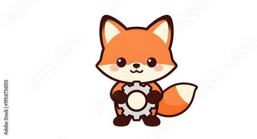 fox, redfox, animal, wildlife, mammal, forest, nature, wild, cute, cartoon, character, mascot, funny, playful, smiling, face, adorable, furry, tail, bushy, ears, orange, red, white, eyes, nose, standi