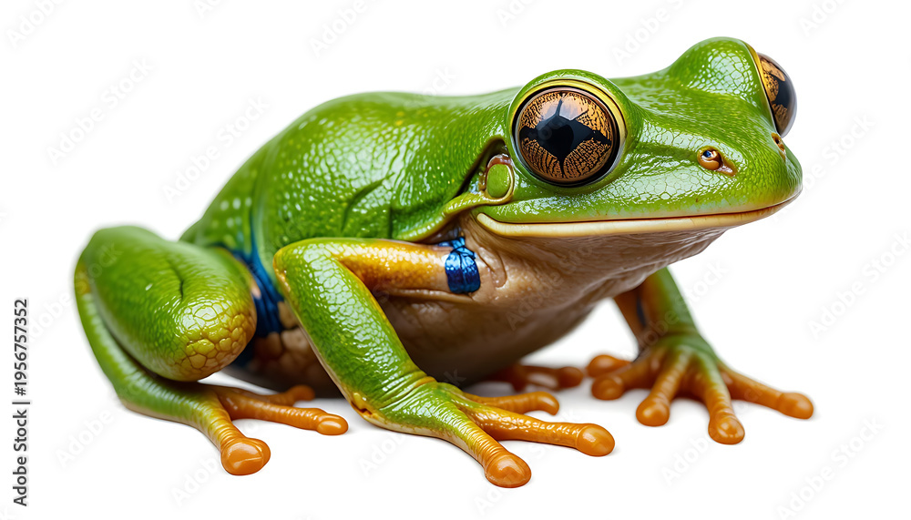 Obraz premium green eyed tree frog