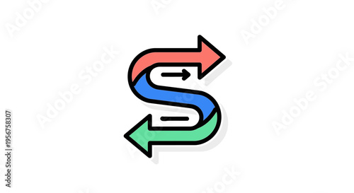 Bidirectional Arrows Indicating Exchange And Workflow Loop