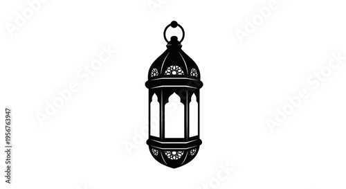 Ornate Lantern with Intricate Metalwork Design.