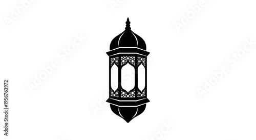 Ornate Metal Lantern with Intricate Design 1.