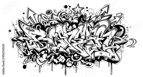 Graffiti Art Street Urban Design.