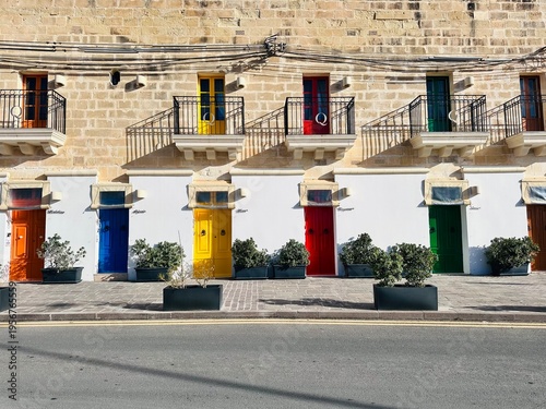 Colorful doors in Marsaxlokk, Malta