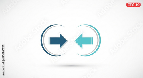Double arrow swap exchange symbol graphic eps10