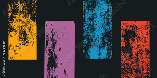 Grunge vector background. Dirty artistic design element, box, frame or background  for text. Halftone texture. Grunge rough edges. Old wall. Grainy backdrop. eps 10