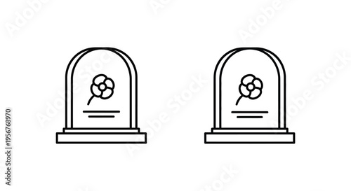 Set of 2 microscope icons vector
