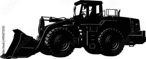 Front end wheel loader figure for earthmoving tasks