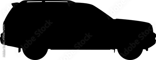 Full-size sport utility vehicle outline representing family travel