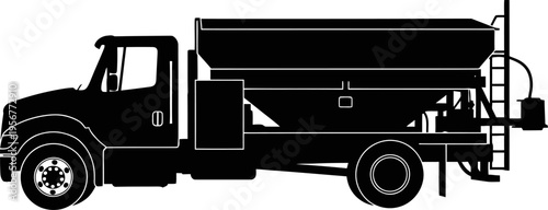 Industrial fertilizer spreader truck profile for agricultural work