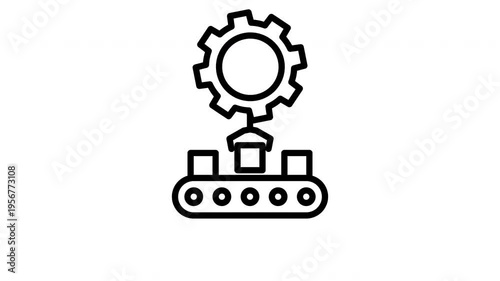 assembly line animated icon