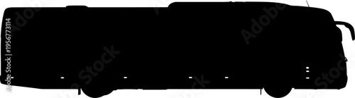 Long distance coach bus shadow for tourism travel