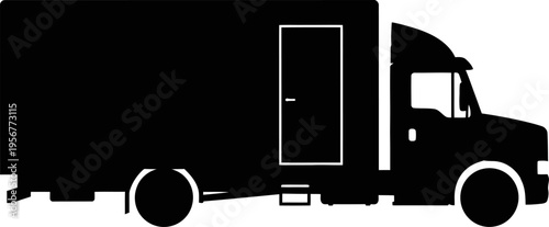 Logistics moving van transport truck