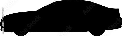 Premium luxury automobile showcasing sleek side profile