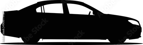 Sleek mid-size sedan silhouette for daily commuting