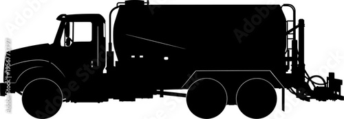 Specialized vacuum tanker truck for industrial waste management