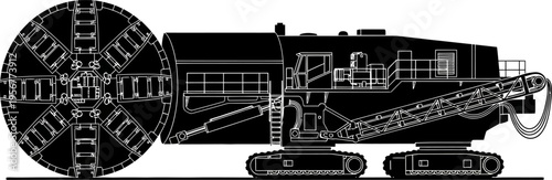 Tunnel boring machine outline for underground infrastructure