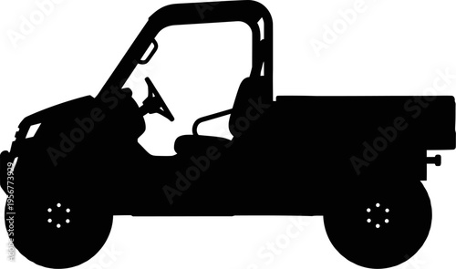 Utility side by side utv silhouette