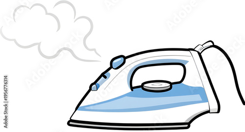 iron, electric, appliance, household, home, tool, equipment, laundry, clothes, clothing, fabric, textile, ironing, press, steam, heat, hot, clean, cleaning, domestic, housework, chores, utility, devic