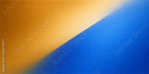 Abstract blue and yellow background featuring a grunge paper texture and vintage pattern design on a light aged canvas surface