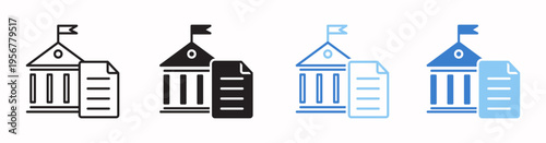 Government Vector Illustration In Multistyle