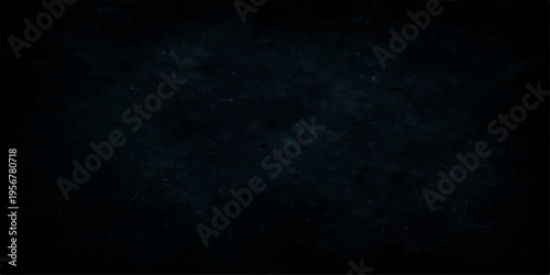 Dark blue abstract background with glowing particles and smoky clouds in a night sky style