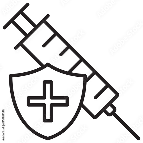 Vaccination Outline Icon
