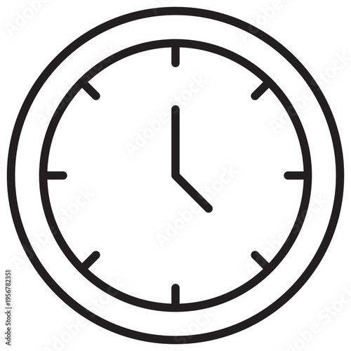 Clock Outline Icon