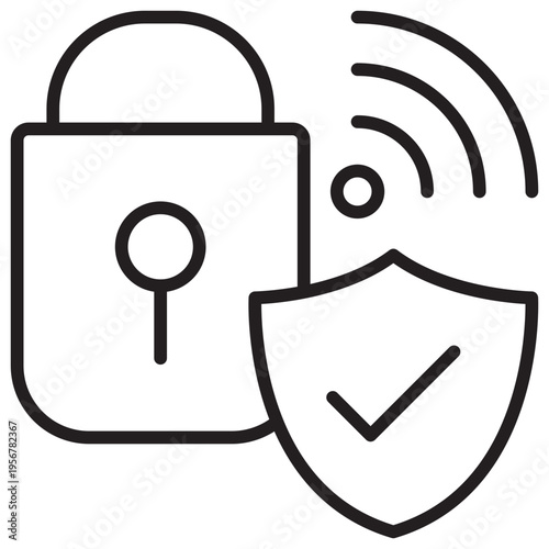 Anti Theft Outline Icon