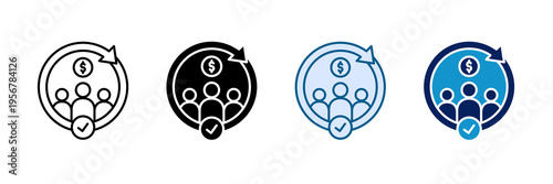Employee Retention Icon Set Multiple Style Collection