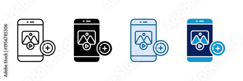 Story Post Icon Set Multiple Style Collection