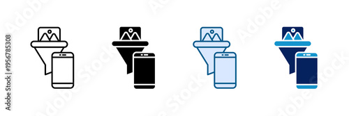 Content Moderation Icon Set Multiple Style Collection