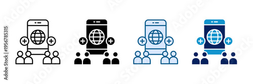 Community Post Icon Set Multiple Style Collection