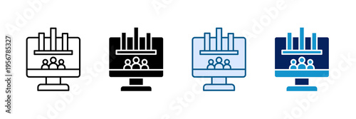 User Poll Icon Set Multiple Style Collection