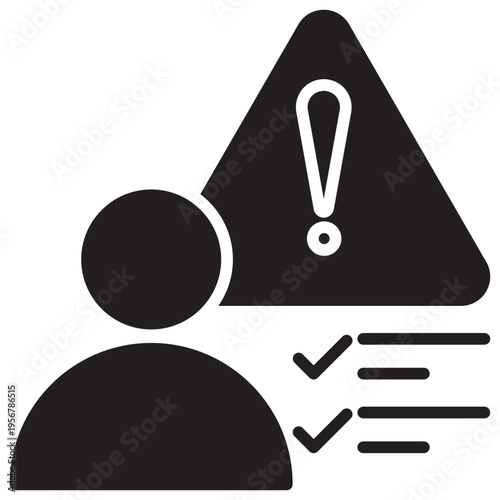 Risk Factors Solid Icon