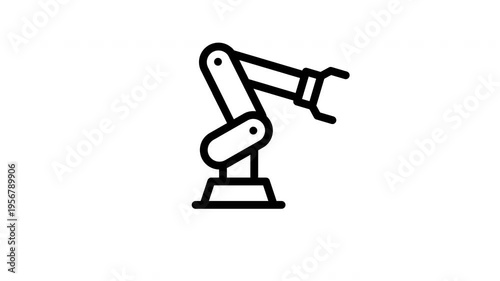 robot arm animated icon