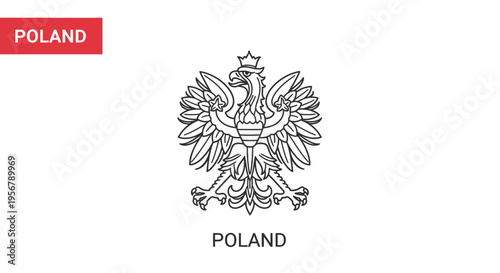 Poland national coat of arms eagle.