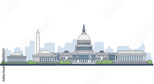 United States Capitol Building Architecture 1.