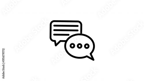 speech bubble animated icon