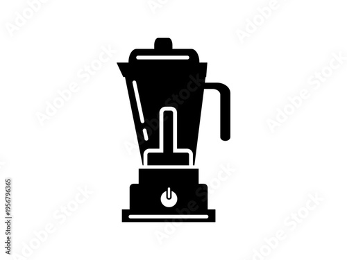 Black blender icon in a simple flat silhouette style.