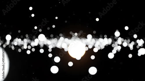 Wallpaper Mural Defocused image with bright, circular points of light against a black backdrop, creating an abstract display Torontodigital.ca