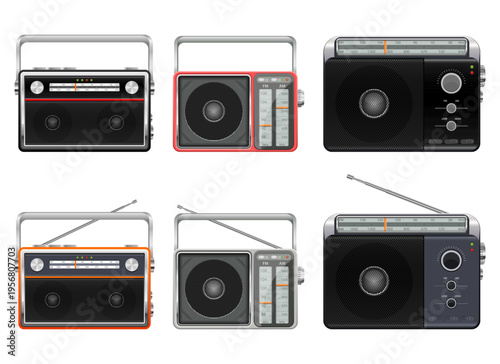 Retro Radios: An array of vintage-inspired devices for sound and nostalgia.