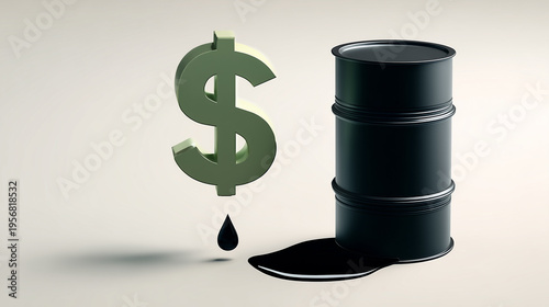 Oil and Dollar Concept: A v...