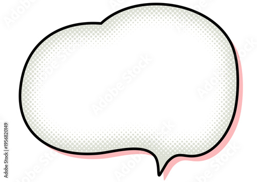 吹き出しのシンプルなイラストデザイン