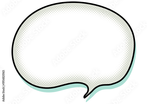 吹き出しのシンプルなイラストデザイン