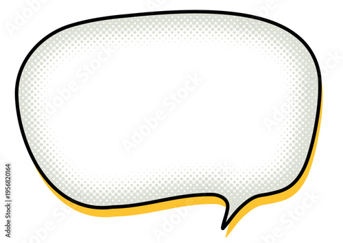 吹き出しのシンプルなイラストデザイン