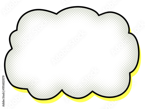 吹き出しのシンプルなイラストデザイン