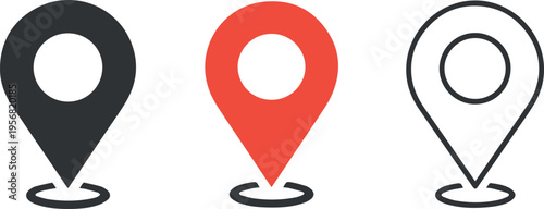 Event location pins for venue mapping