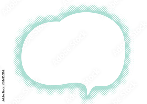 吹き出しのシンプルなイラストデザイン